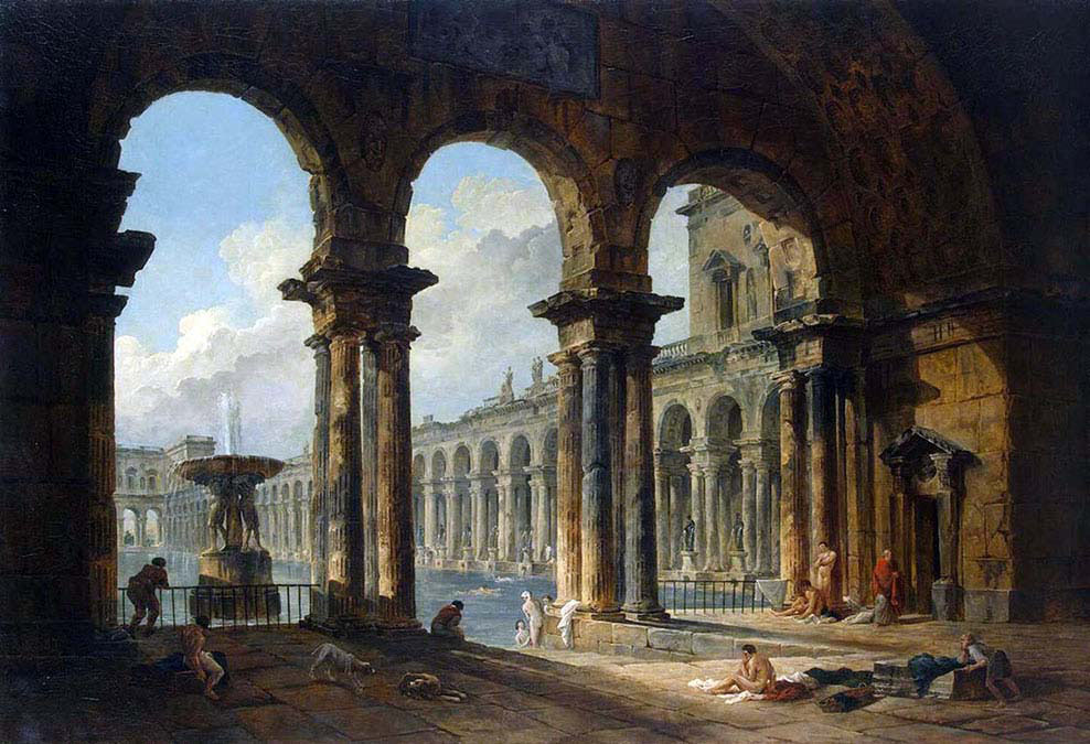 Ancient Ruins Used as Public baths